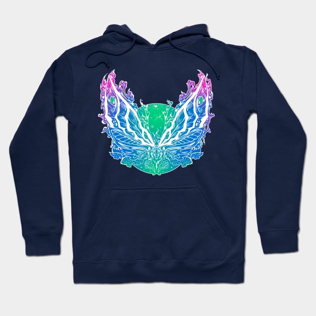 Kaiju Fantasy Moth Hoodie by stevenlefcourt